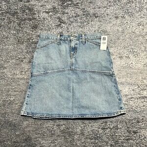 NWT Gap Denim Skirt Womens 2 (29" Waist) Blue Vintage Y2K 2000s